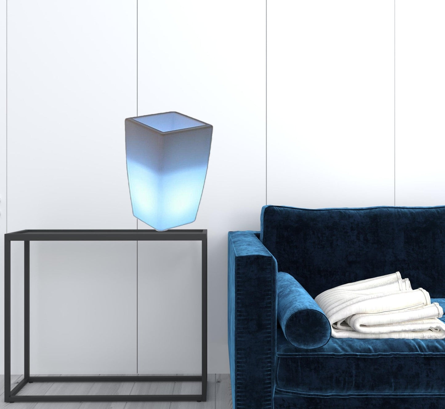 20 X 12 X 12 Multi Pe Plastic Square Led Planter