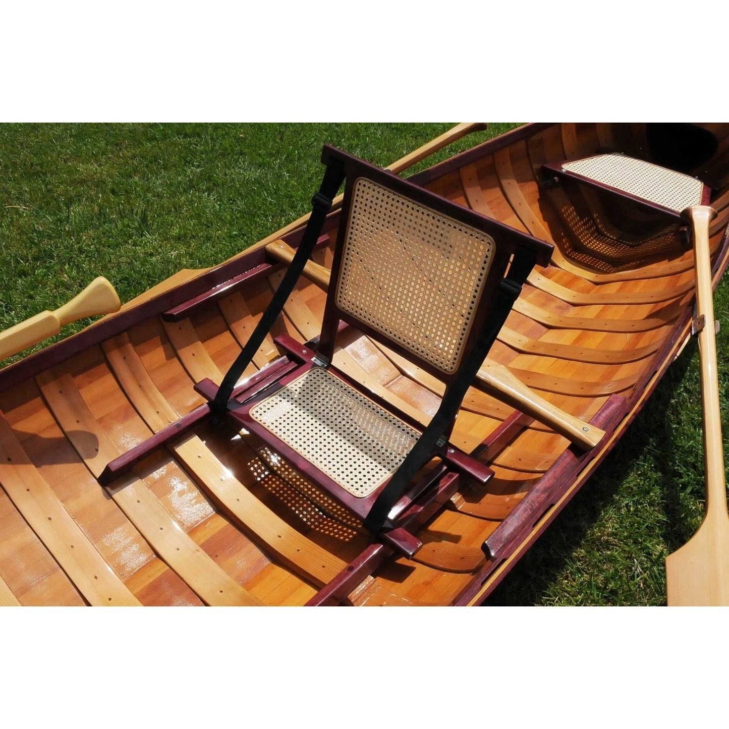 Homeroots 39.5" X 190" X 25.5" Traditional Wooden Display Canoe With Ribs