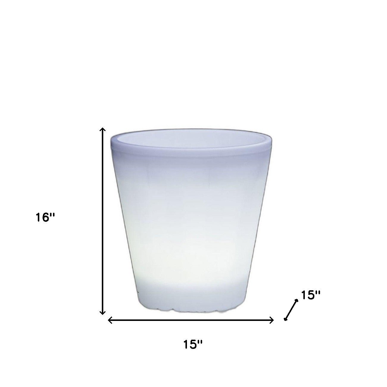 " Polyethylene Indoor Outdoor Round Pot Planter