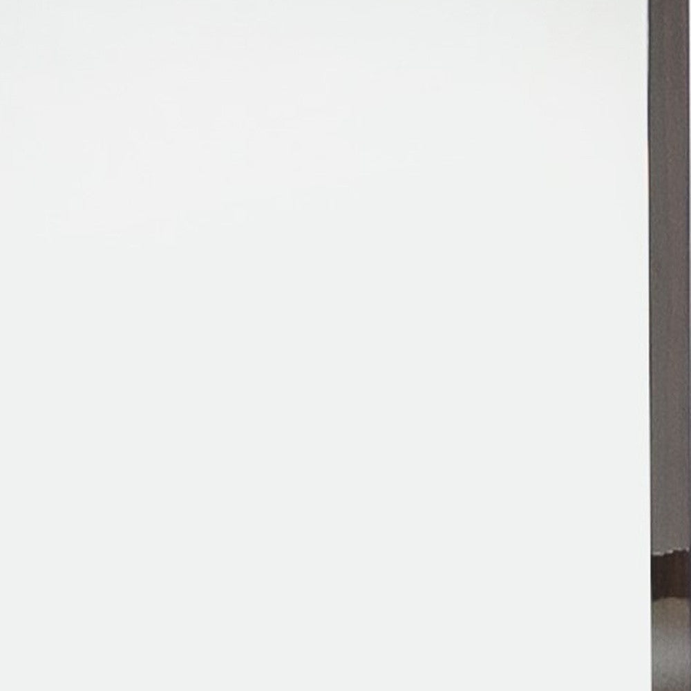 41" Ebony Wood Framed Mounted Dresser Mirror