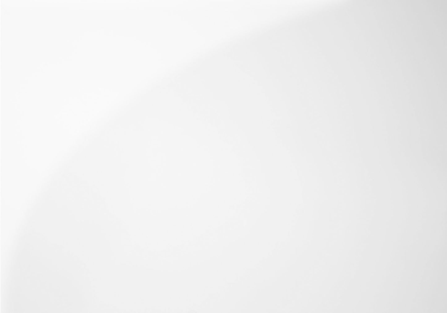 59" White And Clear Glass and Wood Four Tier Etagere Bookcase