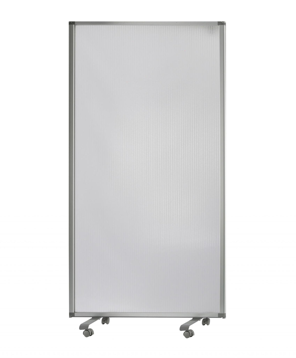 71" White Iron Folding Three Panel Screen Room Divider