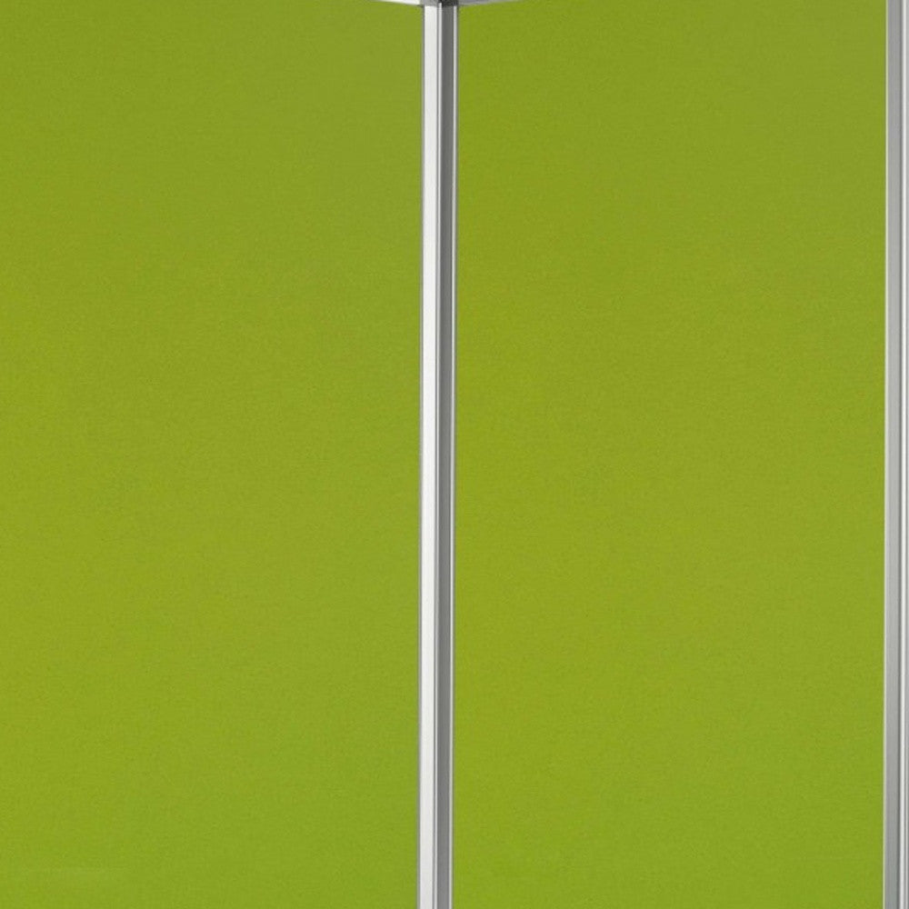 71" Green Iron Folding Six Panel Screen Room Divider