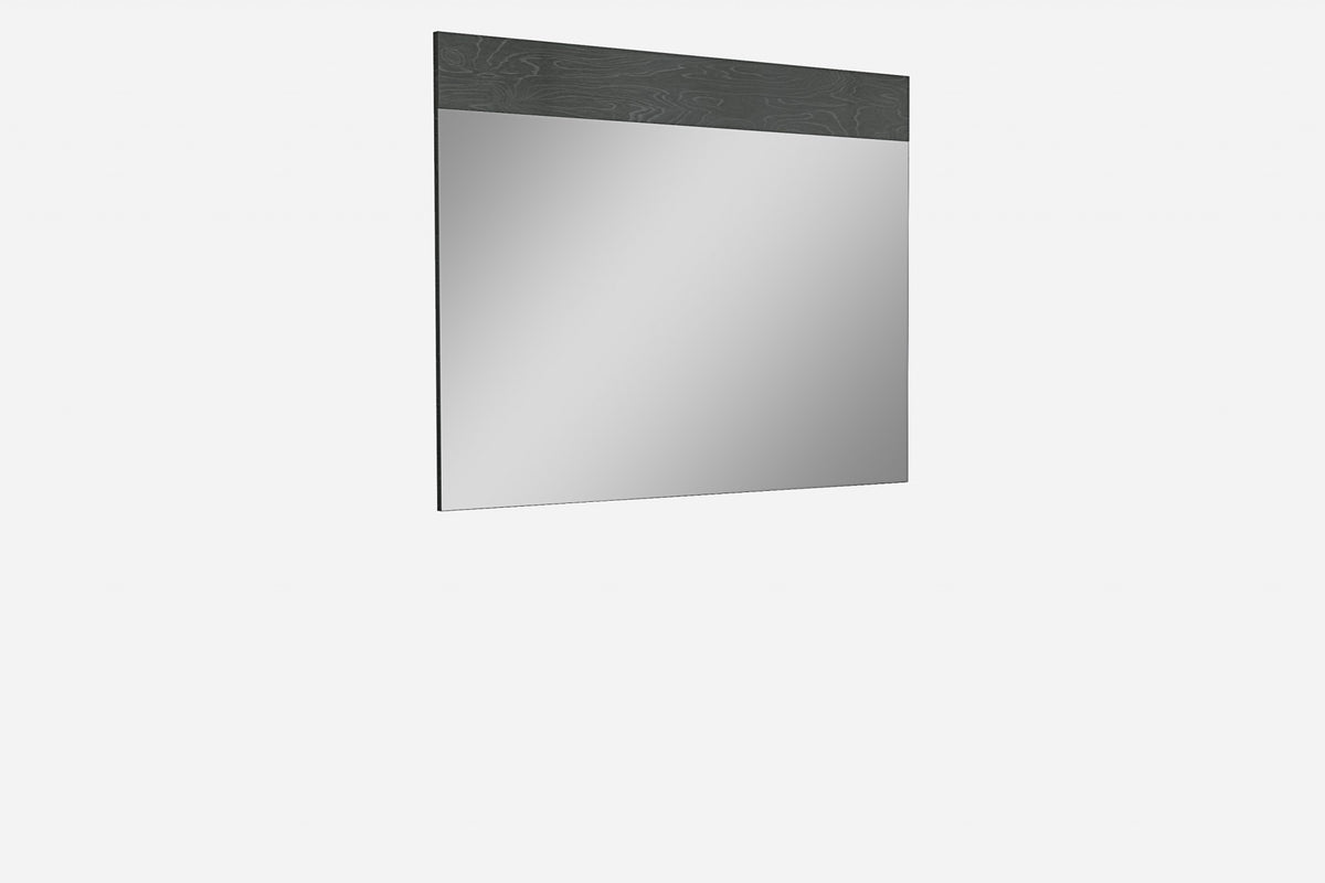 48" Gray Wood Framed Accent Mirror