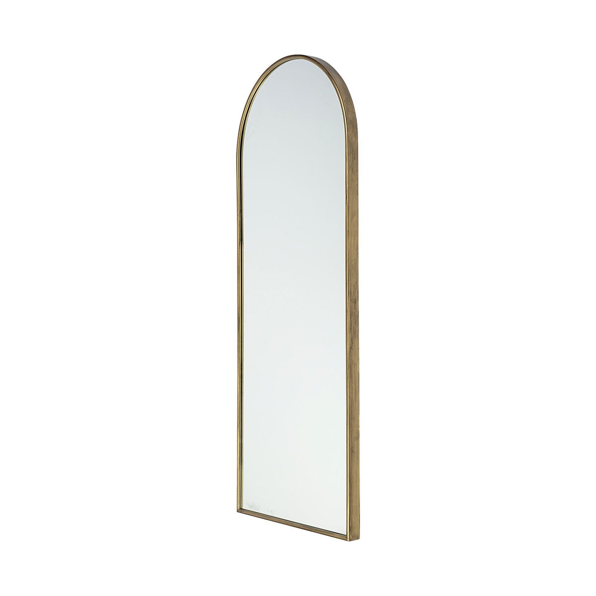 70" Gold Arch Metal Framed Accent Mirror