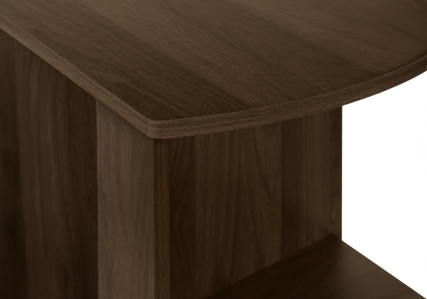 47" Brown Wood Corner Computer Desk
