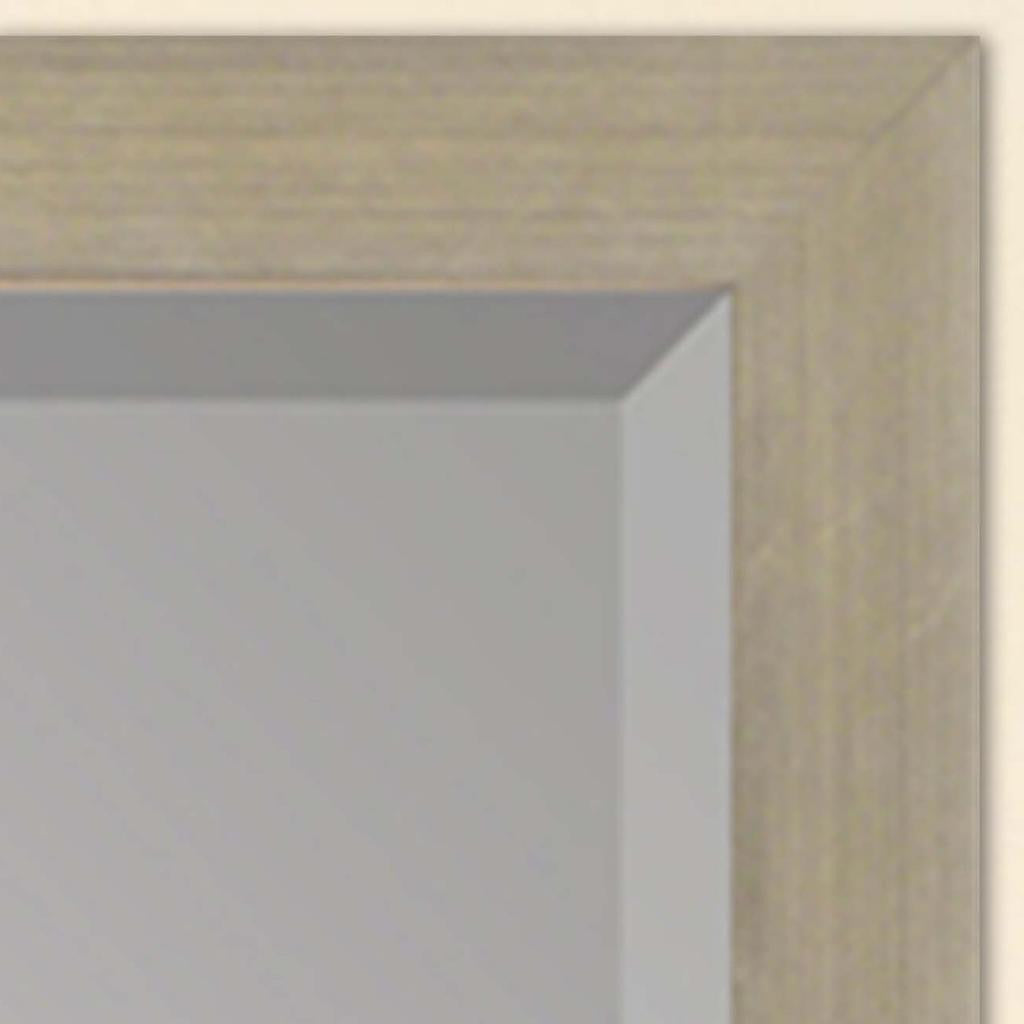 51" Silver Wood Accent Mirror