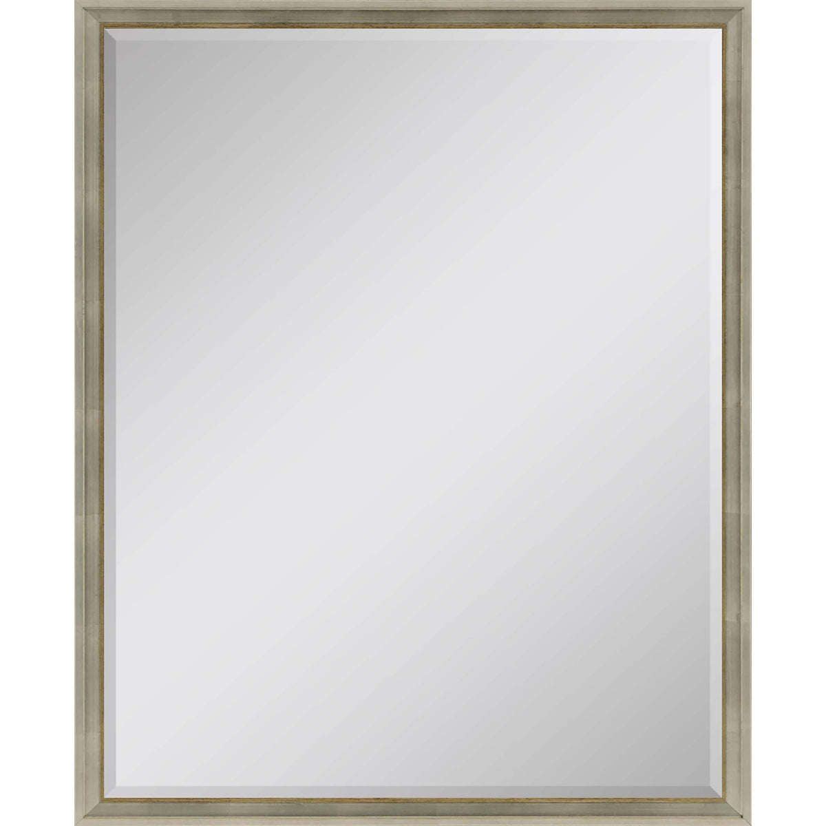 42" Silver Wood Accent Mirror