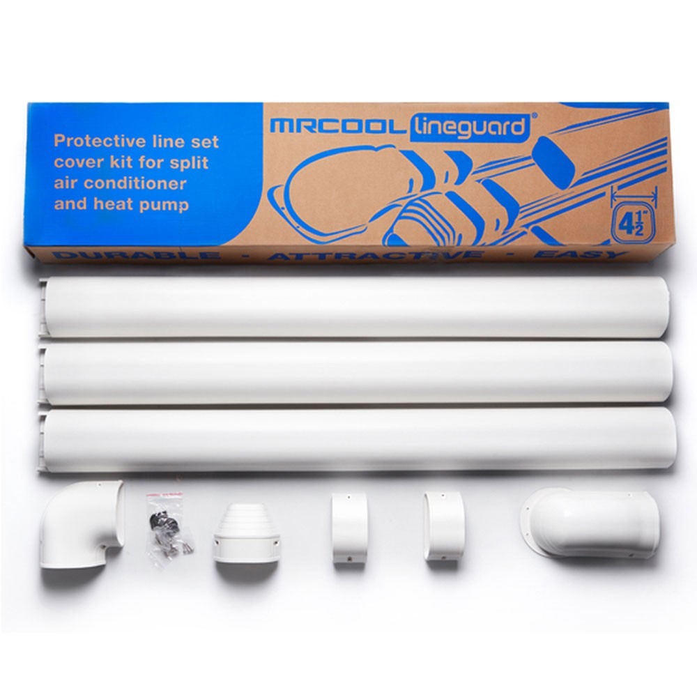 MRCOOL LineGuard Line Set Cover Kit | 4.5 in | 16 Piece Kit image 1